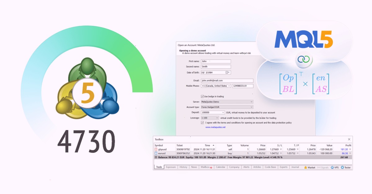 MetaTrader5_MT5官网_安卓下载通道：MetaTrader 5 平台 Build 4730：扩展 OpenBLAS 支持和总体性能优化（封面配图）
